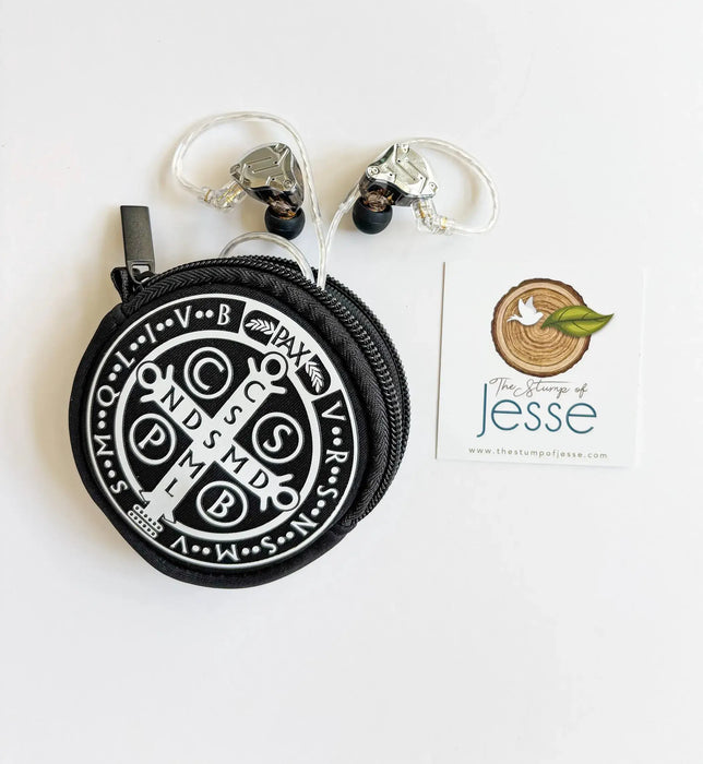 St. Benedict Medal Neoprene Rosary Pouch