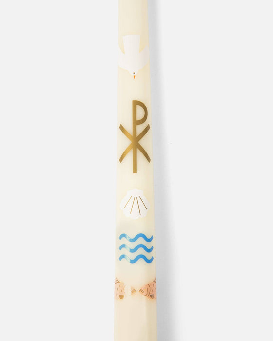 Living Water Baptism Candle | Multicolour