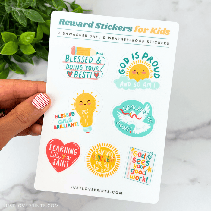 Catholic Kid Reward Sticker Sheet