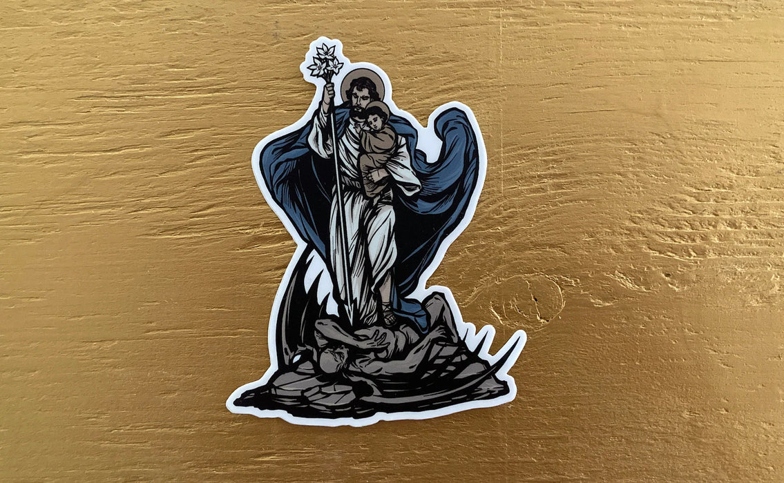 St. Joseph, Protector of Christ Sticker