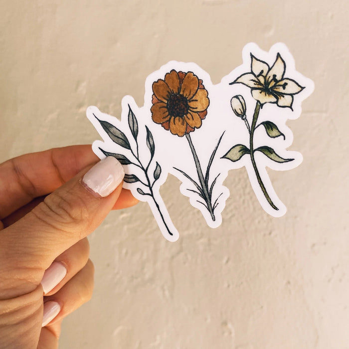 Holy Family Floral Sticker