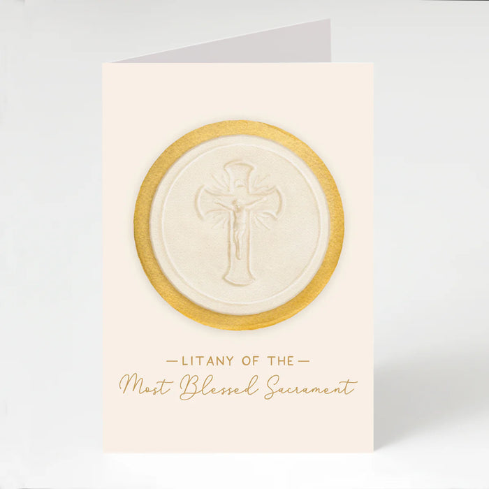 Folded Prayer Card | Litany of the Most Blessed Sacrament