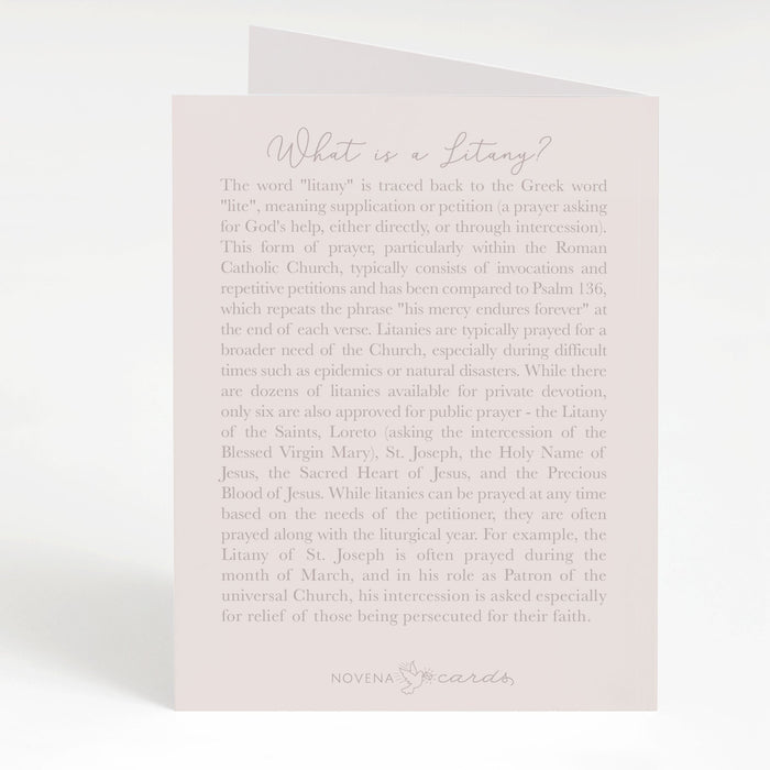 Folded Prayer Card | Litany of St. Joseph
