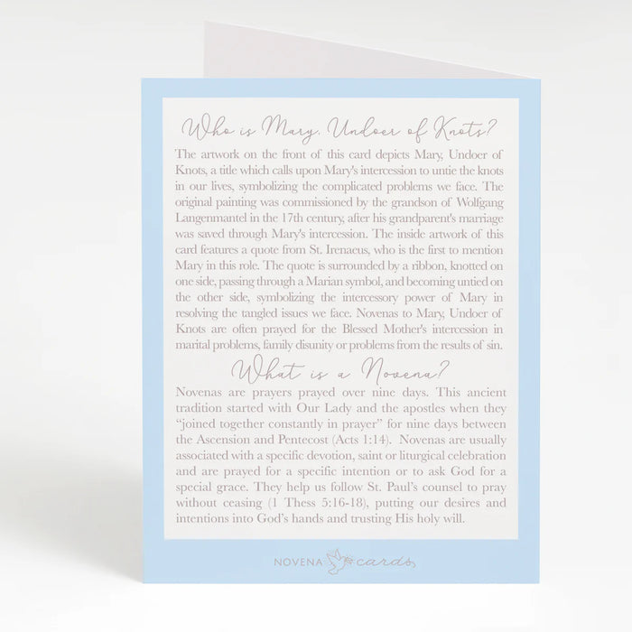 Novena Card | Mary, Undoer of Knots
