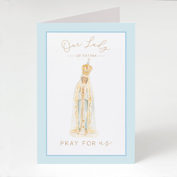 Folded Prayer Card | Our Lady of Fatima