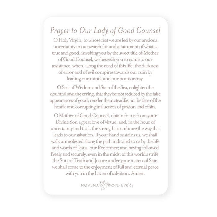 Prayer Card | Our Lady of Good Counsel