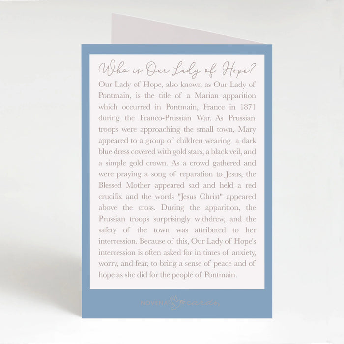 Folded Prayer Card | Our Lady of Hope