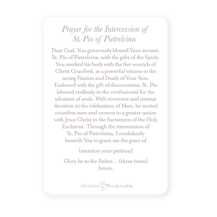 Prayer Card | St. Pio of Pietrelcina (Padre Pio)