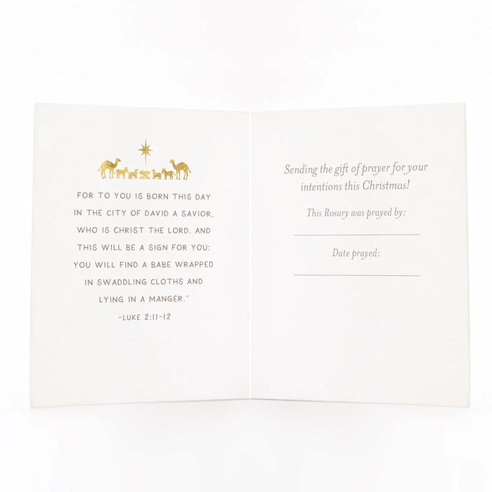 Rosary Card | Christmas Manger