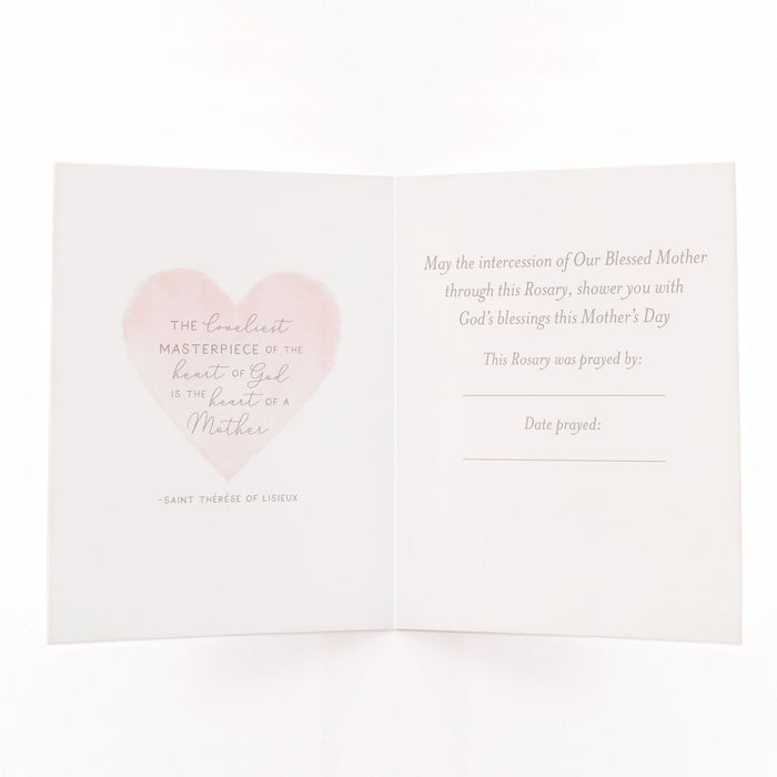 Rosary Card | Mother's Day | Rose Heart