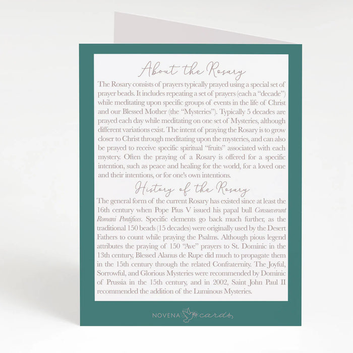 Rosary Card | Wooden Rosary Cross | Thank You | Priest