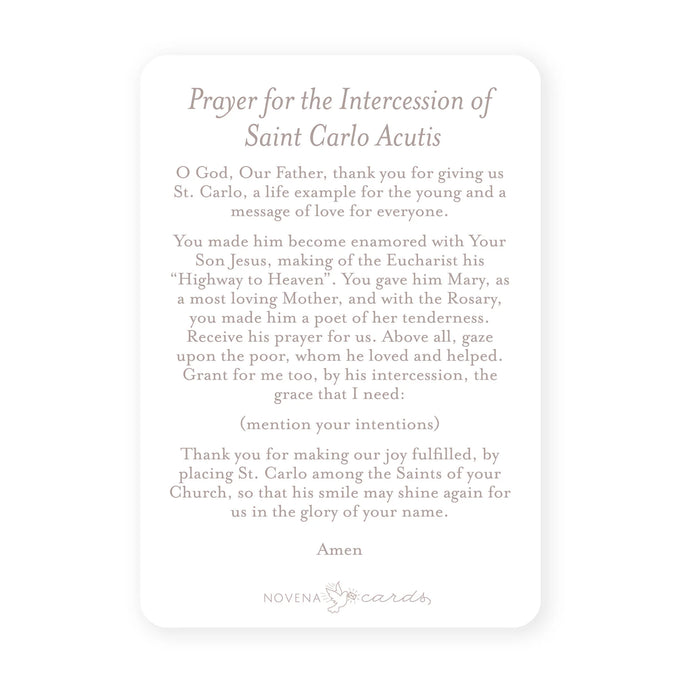 Prayer Card | St. Carlo Acutis