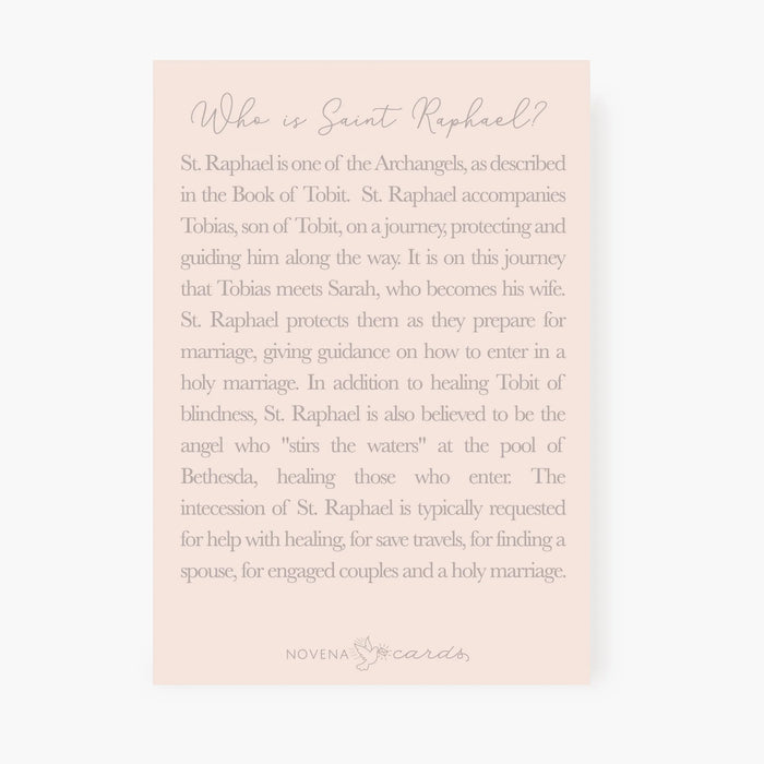 Folded Prayer Card | St. Raphael Prayer