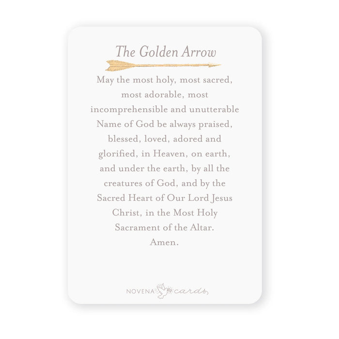 Golden Arrow Prayer Card