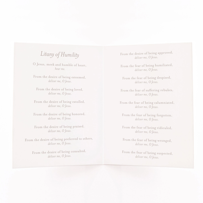 Litany of Humility Card