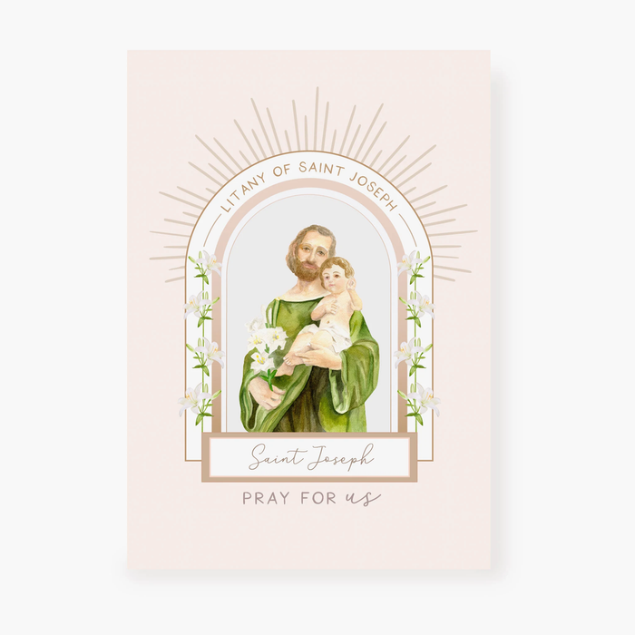 Litany of St. Joseph Card